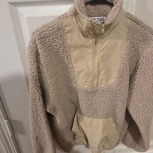 Cozy Sherpa Pullover with Pocket